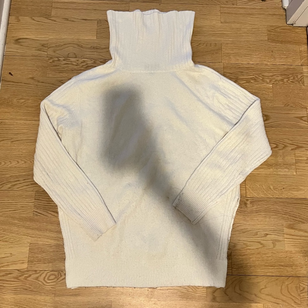Topshop Oversized Turtleneck - Ivory